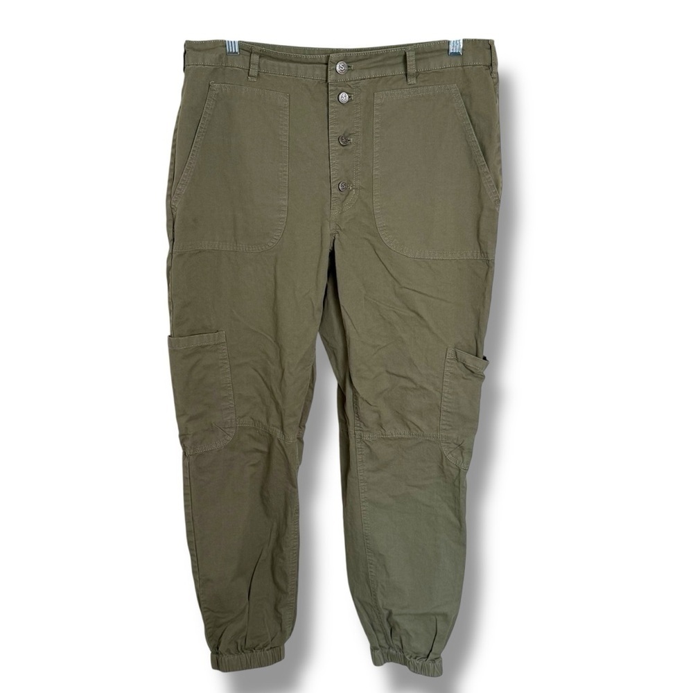 Sundance Army Green Cargo Pants Size 10 Cabincore Y2K Outdoor Boho